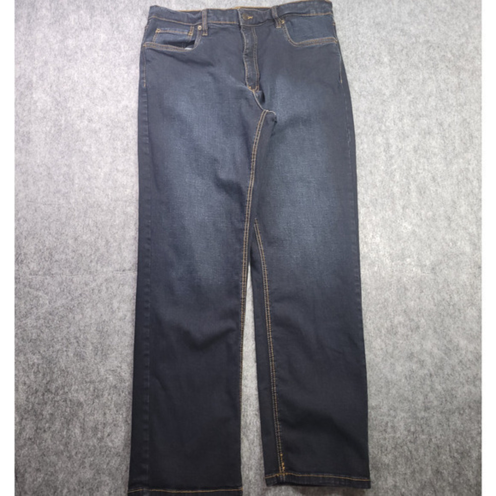 Urban Star Men Jeans Size 36x32 Dark‎ Wash Blue Straight Leg Baggy